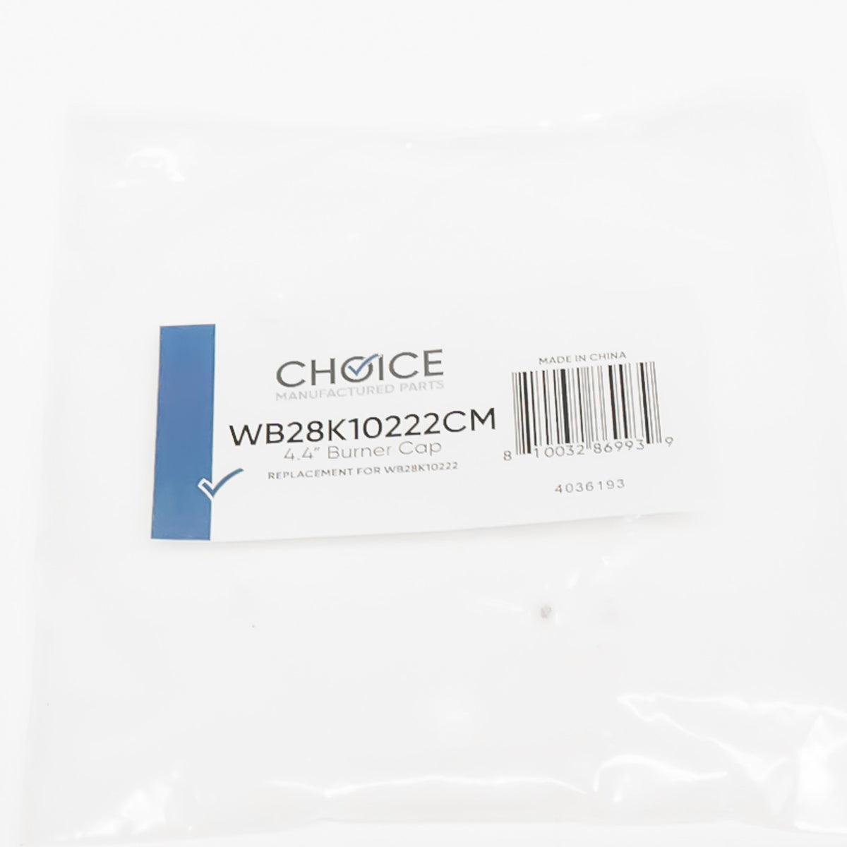 Choice WB28K10222 Gas Range Burner Cap Large Black 15K for GE
