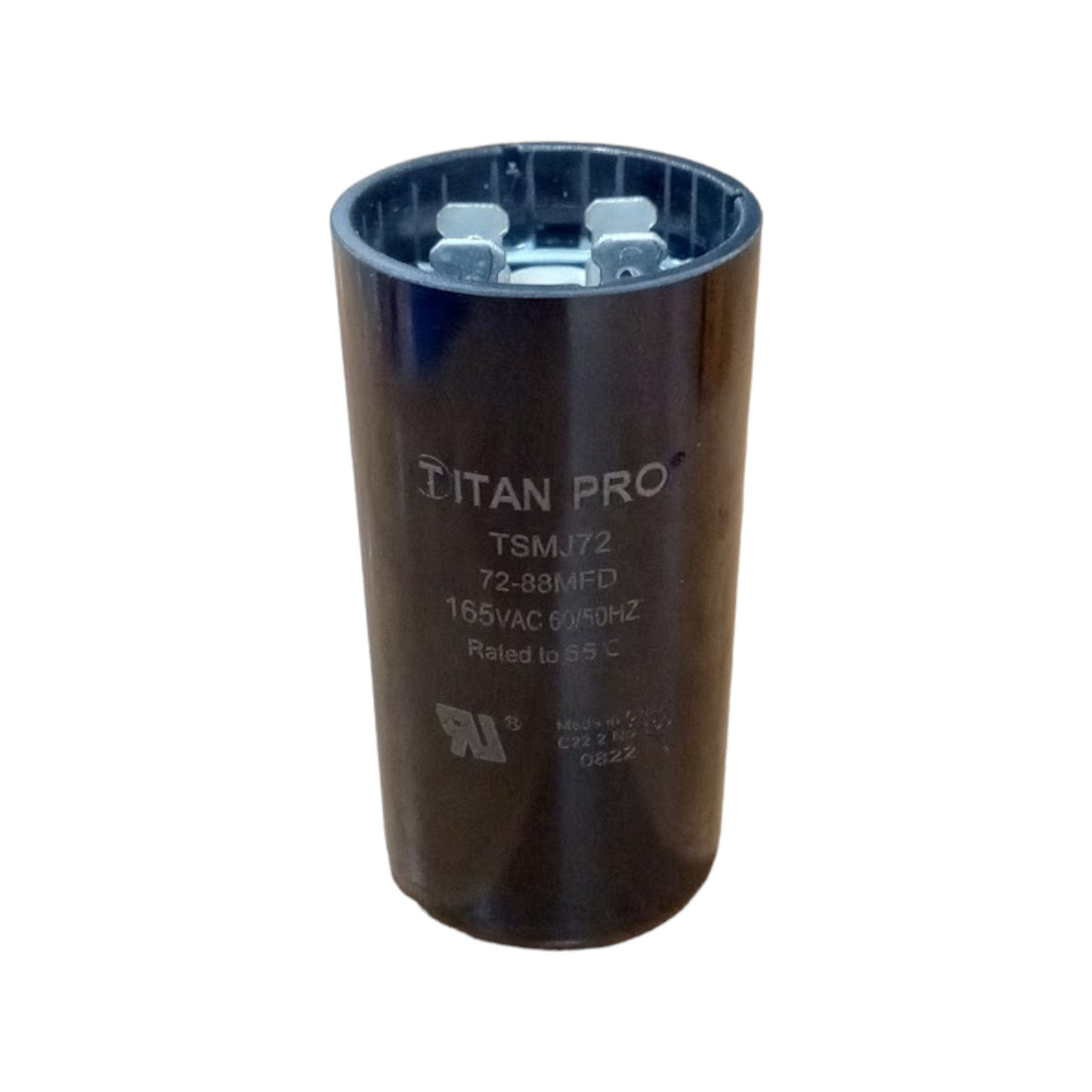 Titan Pro TSMJ72 Motor Start Capacitor 72-88 MFD UF / 165 VAC
