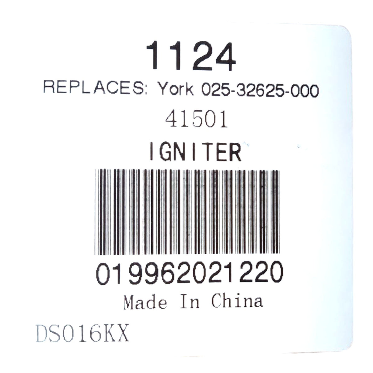 Furnace Ignitor 1124 Replacement for York Coleman Evcon Luxaire 025-32025-000