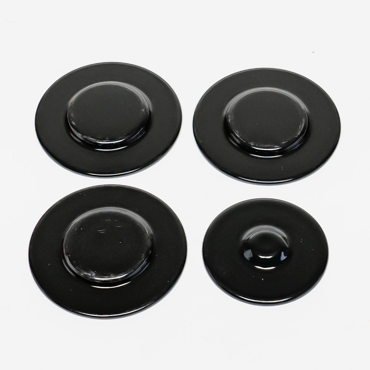 Gas Range Burner Cap Black 4 Pack Kit for Whirlpool Maytag WPW10218223