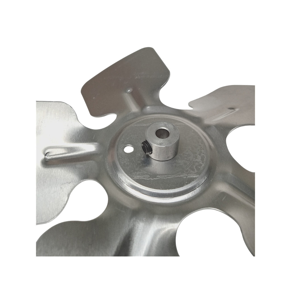A65826 Metal Fan Blade 8" Diameter 5 Blades 1/4" Bore Hub CCW 27 Degree Prop