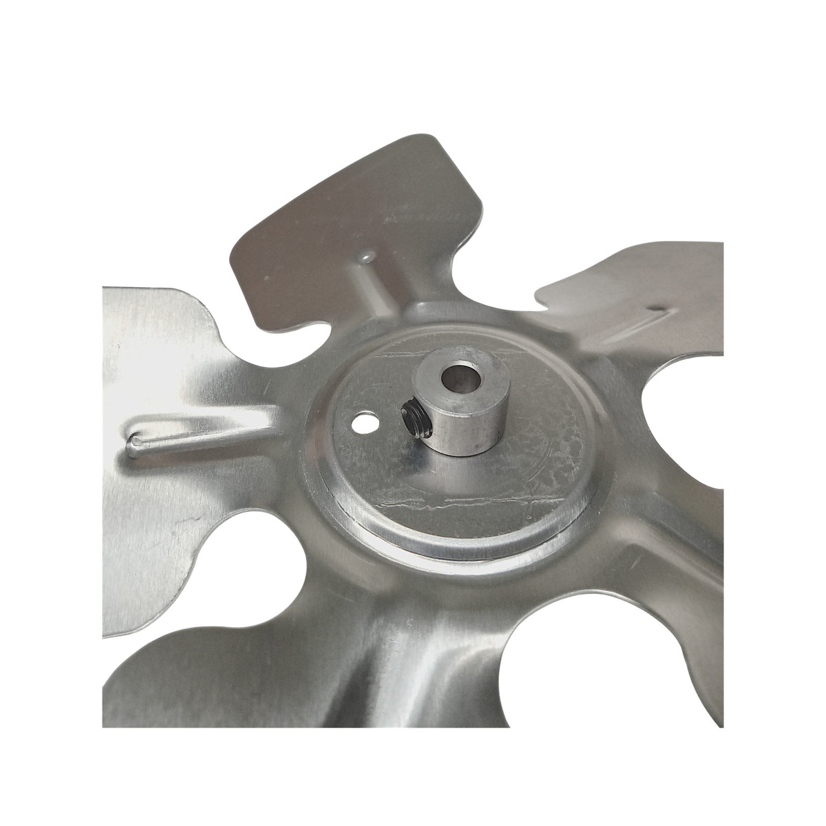 A65826 Metal Fan Blade 8" Diameter 5 Blades 1/4" Bore Hub CCW 27 Degree Prop
