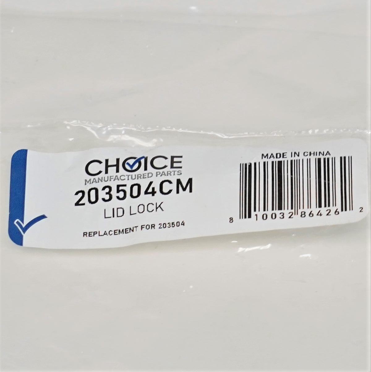 Choice Parts 203504 for Speed Queen Alliance Washing Machine Door Lock Switch