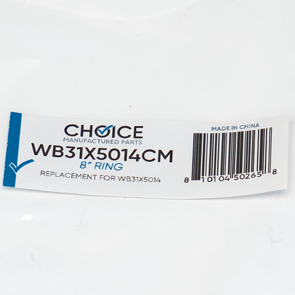 Choice Part WB31X5014 8" Chrome Stove Drip Ring for GE Range