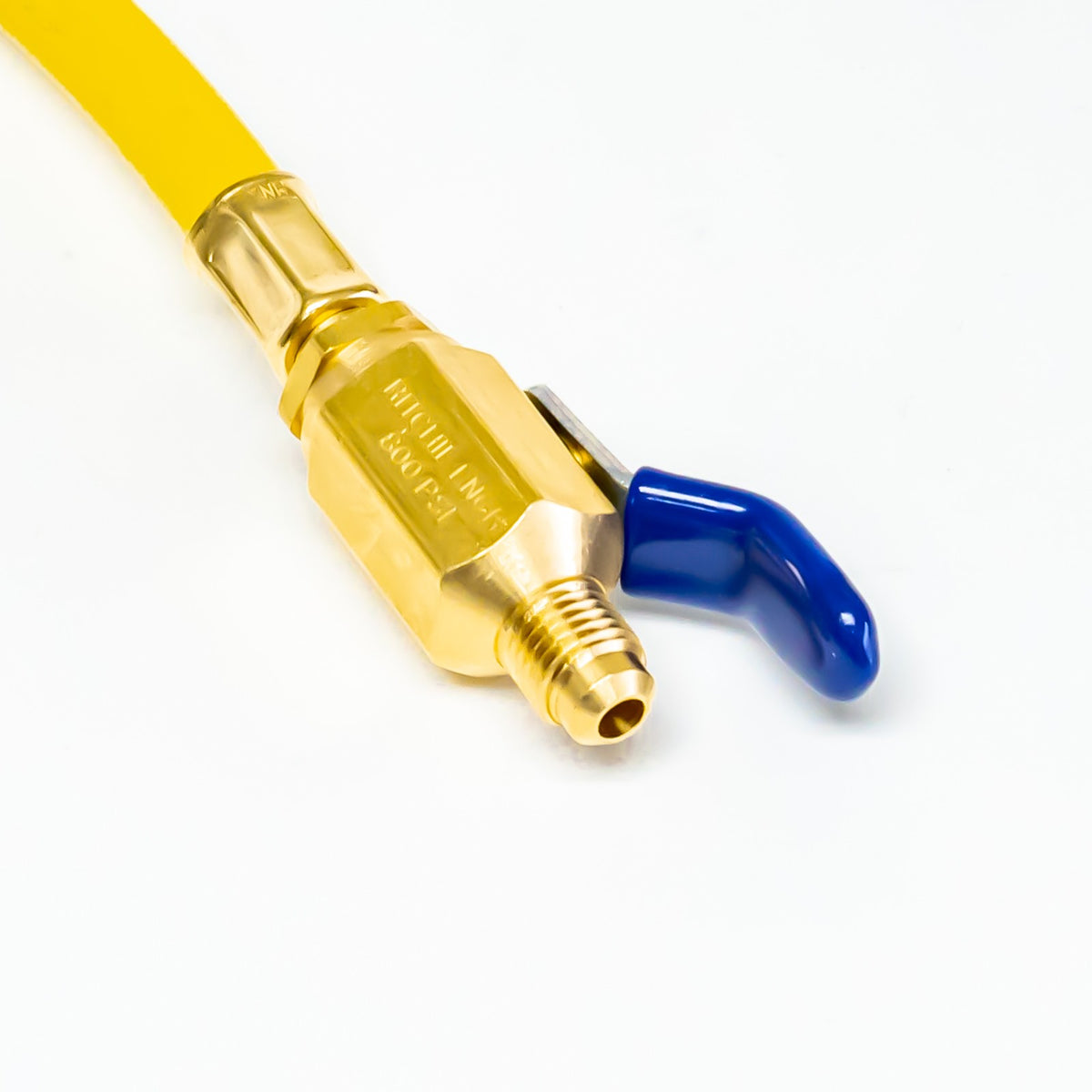 Yellow Jacket 25980 Single Yellow Ball Valve Hose 9" Extension for Charging Hose