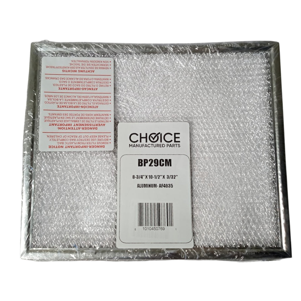 Choice Part BP29 for Broan Aluminum Range Vent Hood Filter