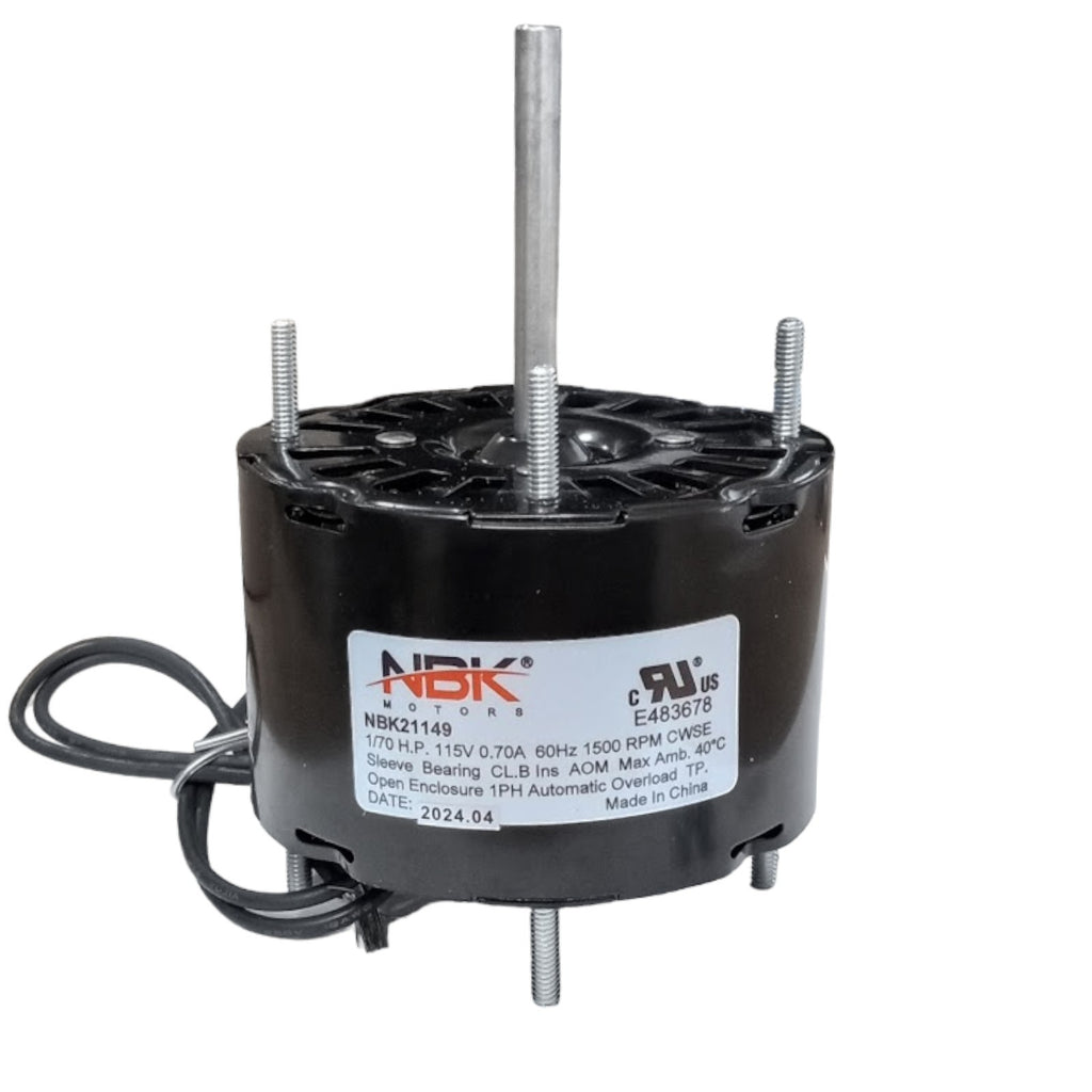 Fan Motor 3.3" Dia. 1/40 HP 1500 RPM 115 Volts CW Rotation Replaces Fasco D126