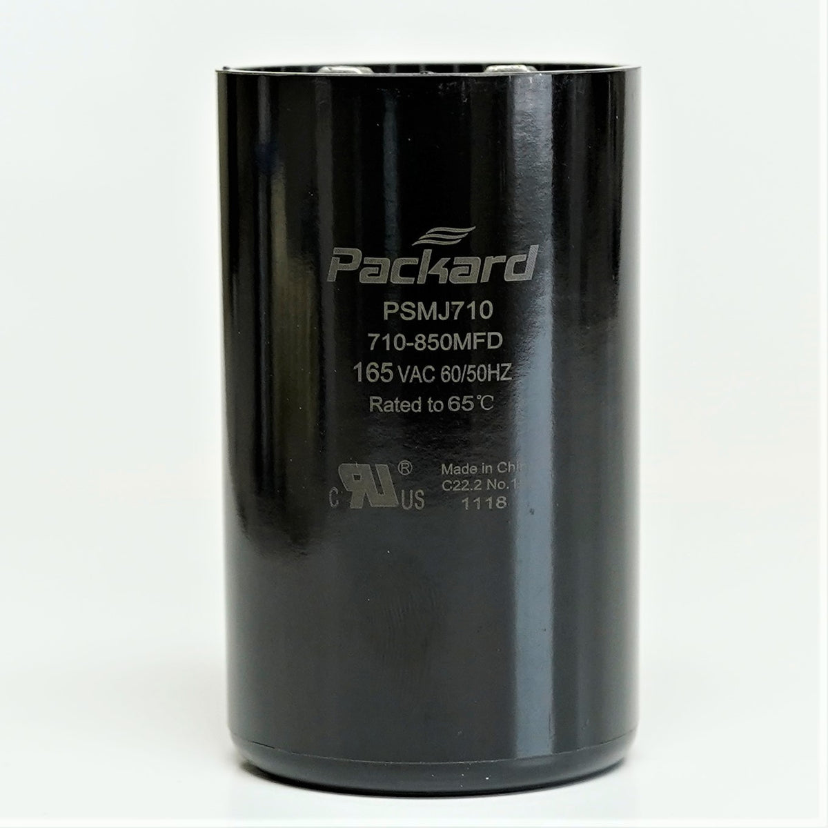 Packard PSMJ710 Motor Start Capacitor. 710-850 MFD UF / 165 VAC