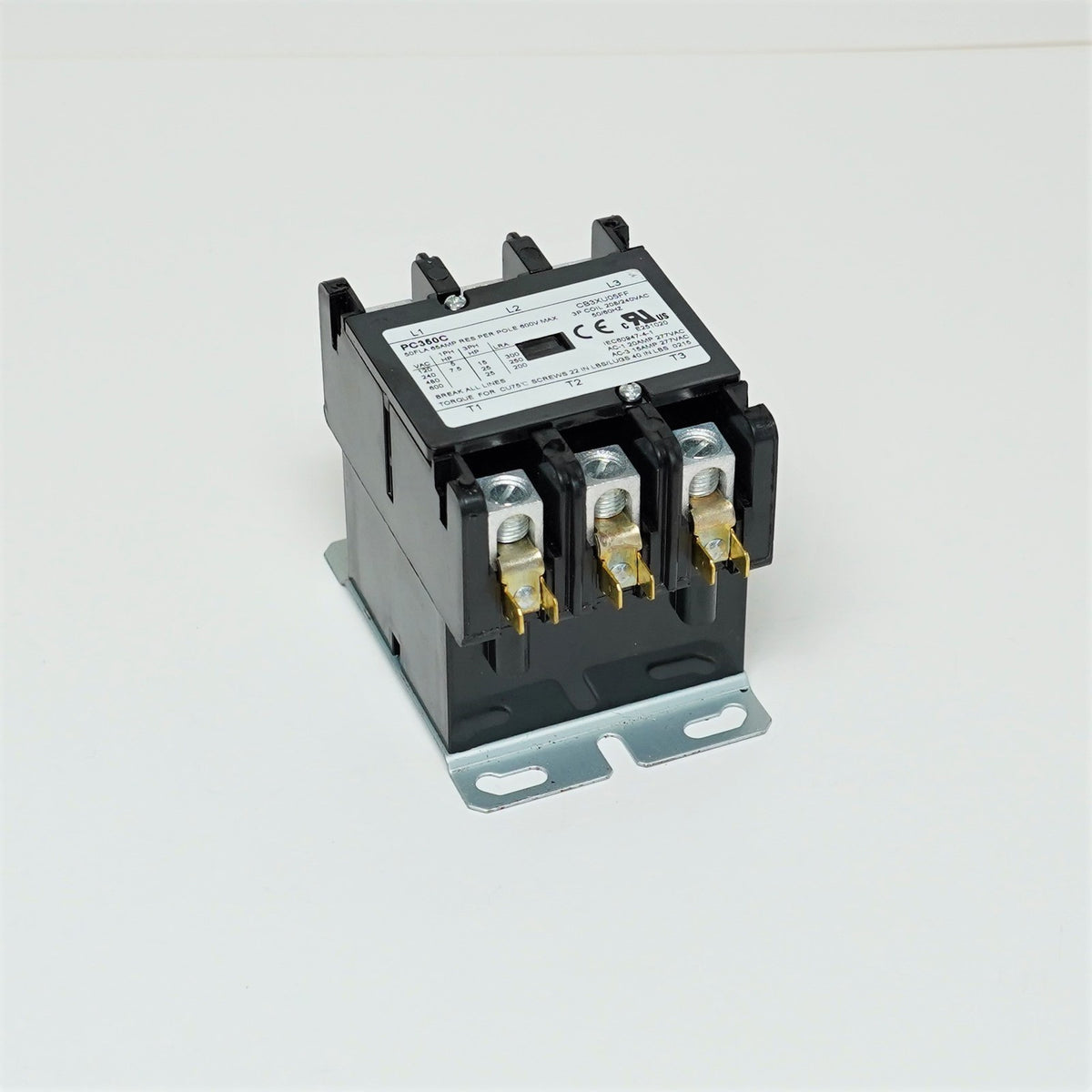 PC350C Triple Three Pole 50 Amps 208/240 Volts A/C Contactor