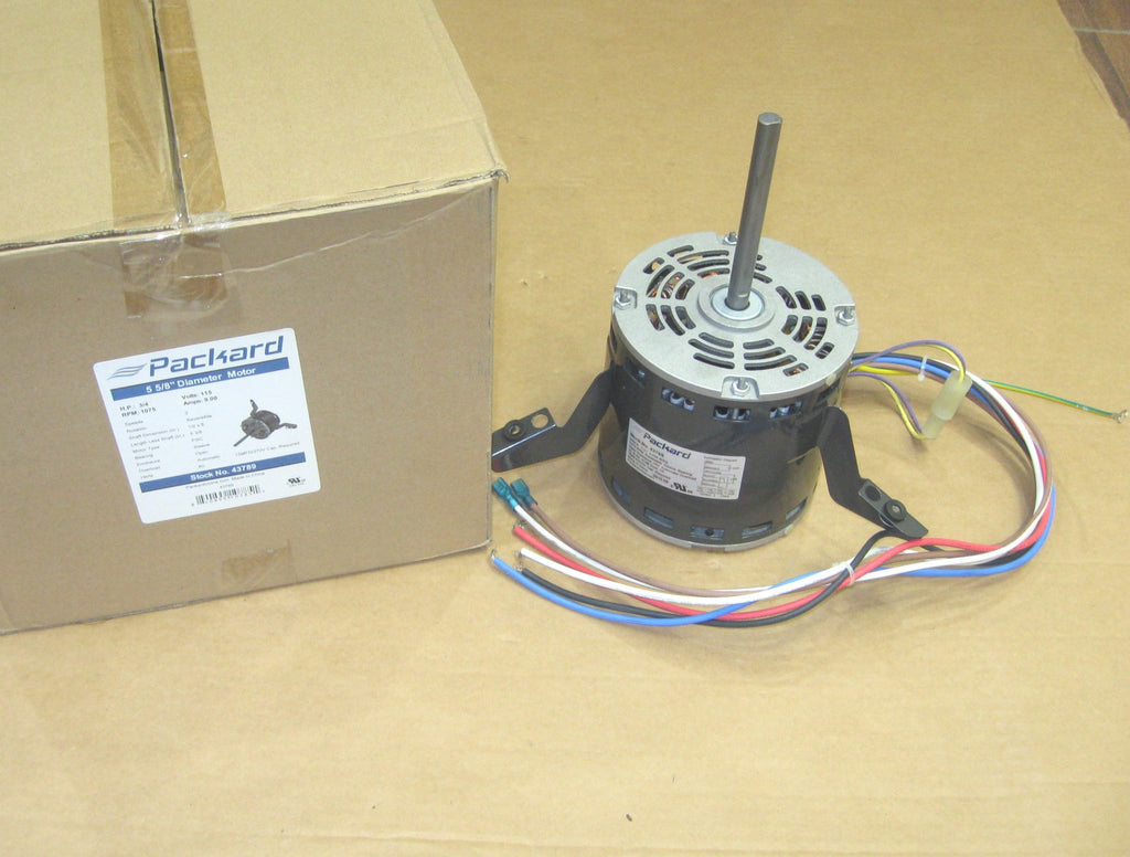 Packard 43789 Motor 3/4 HP, 115 Volts, 1075 RPM, 3 Speed