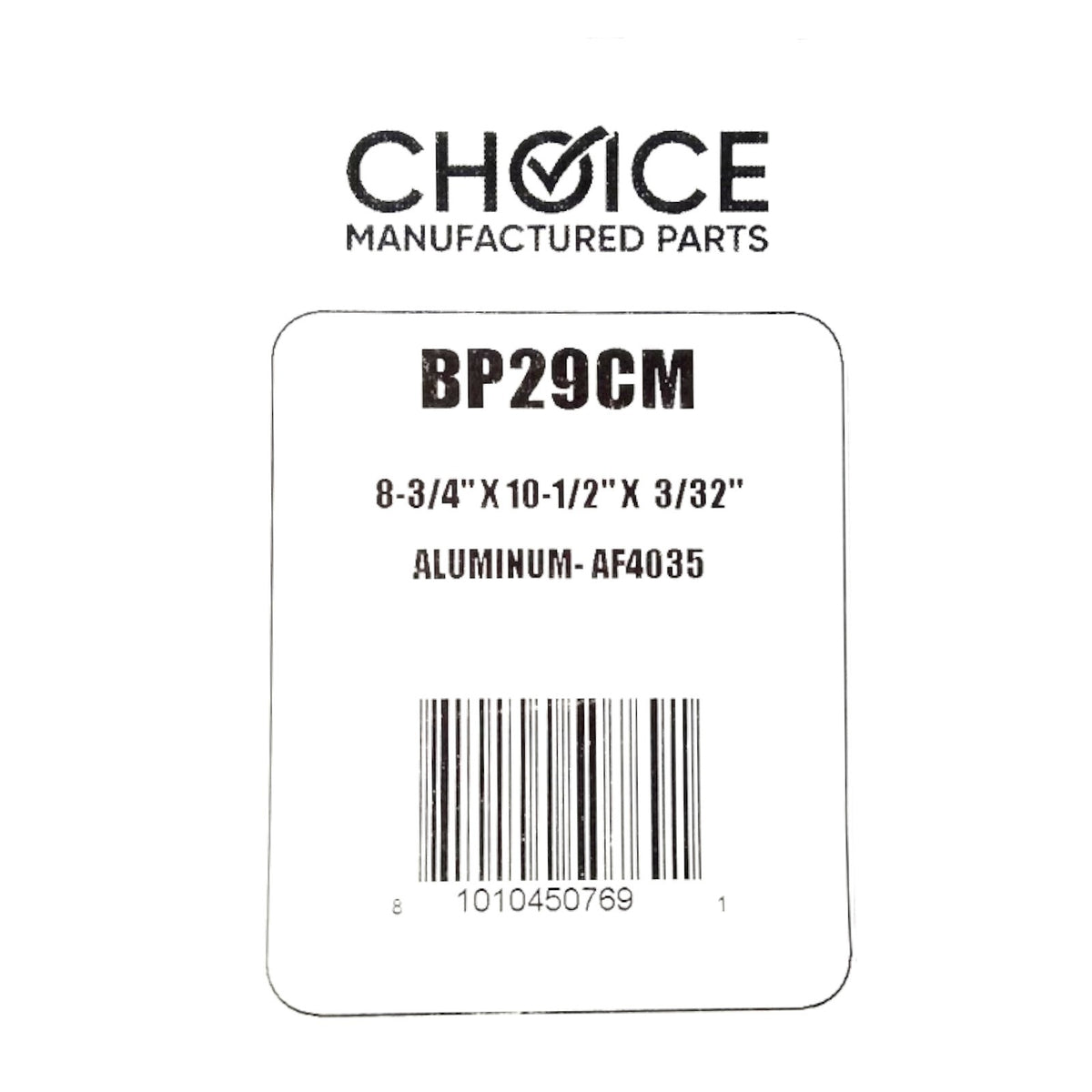 Choice Part BP29 for Broan Aluminum Range Vent Hood Filter