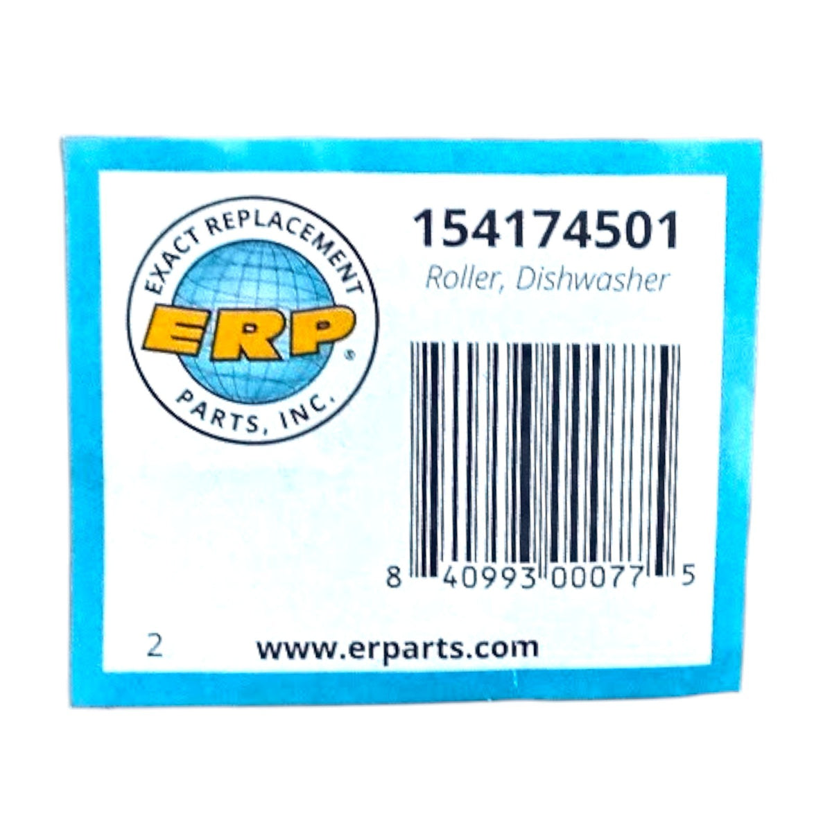 White Dishwasher Rack Roller Wheel 154174501 for Electrolux Frigidaire