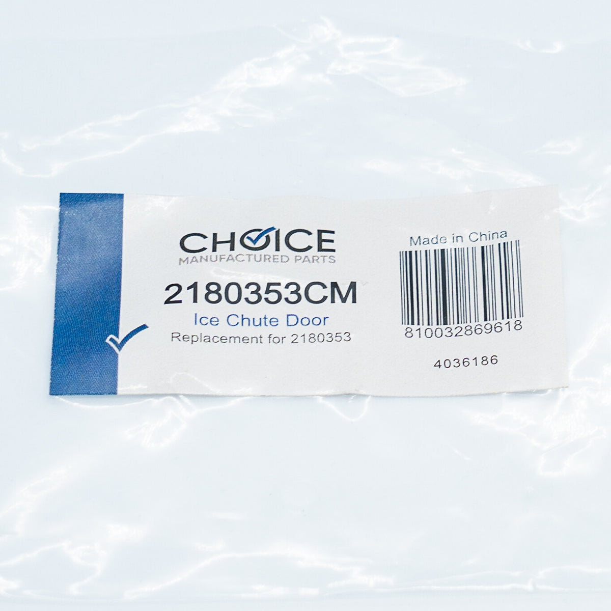 2180353 for Whirlpool Refrigerator Ice Dispenser Door-Chute WP2180353 Choice