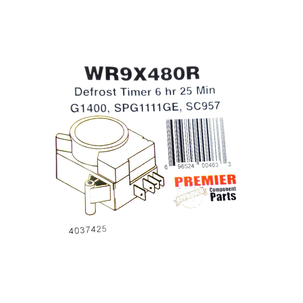 Premier Component Refrigerator Defrost Timer Control for GE WR9X480