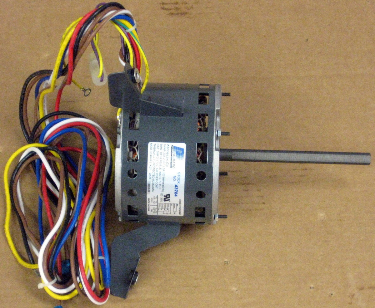 43784 A/C Blower Motor 1/4 HP 230 V 1075 RPM for Goodman Janitrol B13400313S