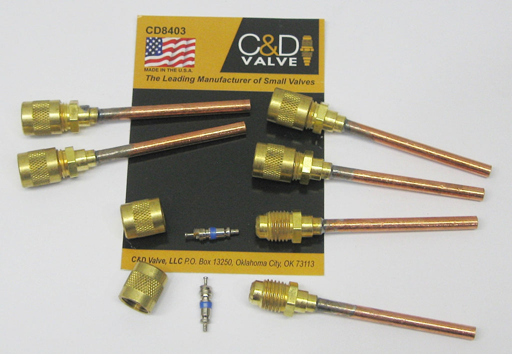 C&D Copper Tube Access Valve 3/16" CD8403 Package of 6