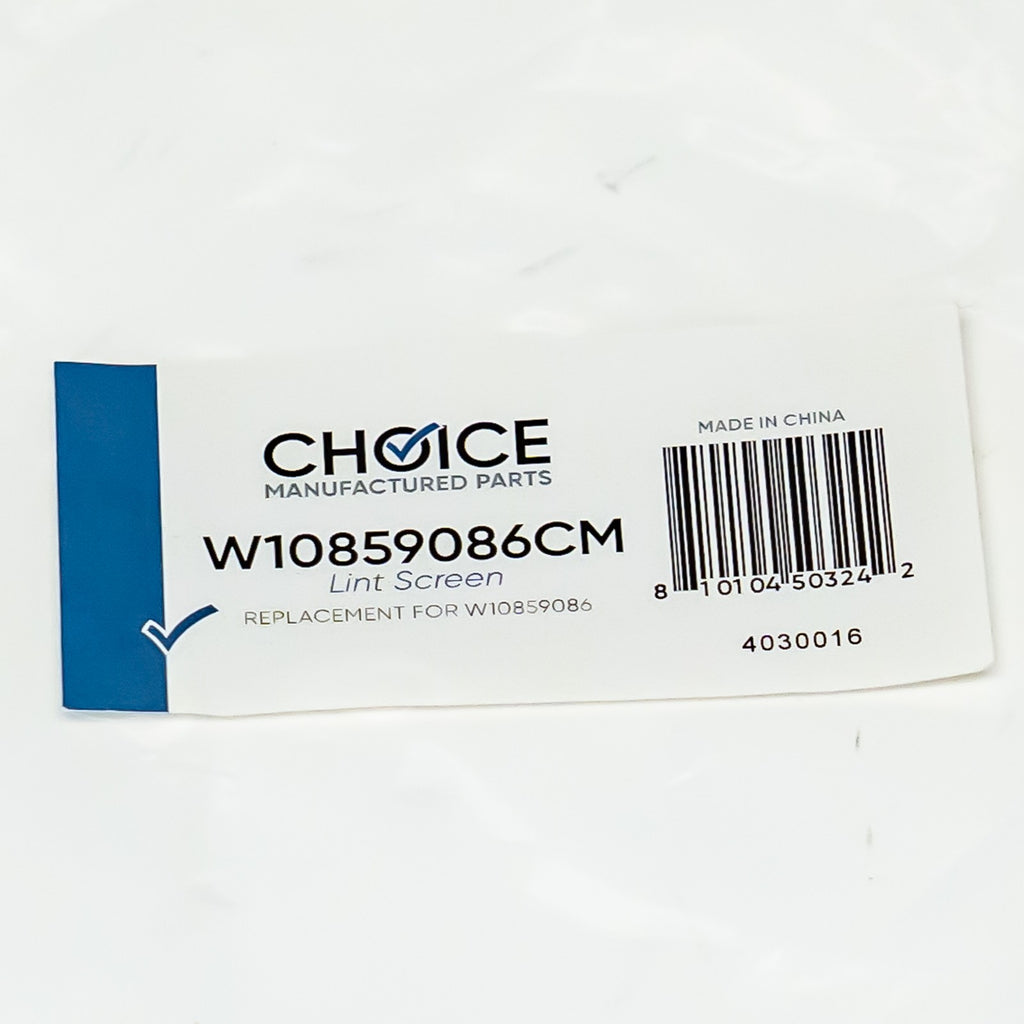 Choice W10859086 for Whirlpool Clothes Dryer Lint Screen Filter