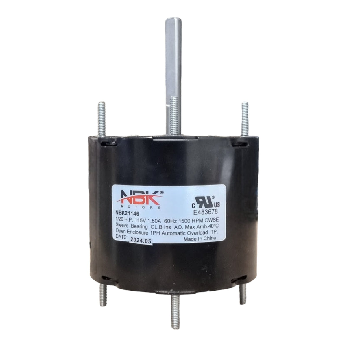 Fan Motor 3.3" Dia.1/20 HP 1500 RPM 115 Volts CW Rotation Replaces Fasco D132