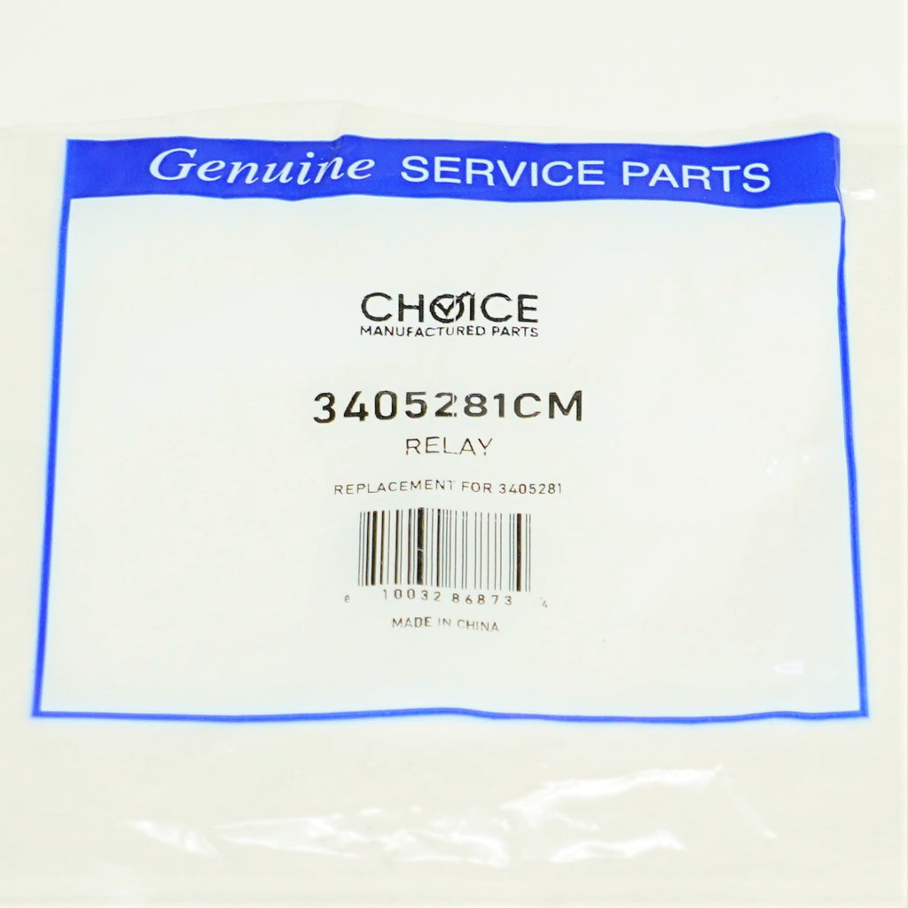 Choice Parts 3405281 for Whirlpool Kenmore Clothes Dryer Power Relay WP3405281