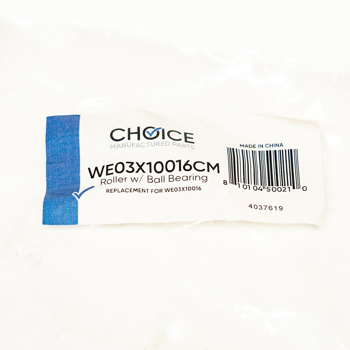 Choice Part PKG/4 WE03X10016 for GE Dryer Drum Roller Wheel Shaft and Tri Clips
