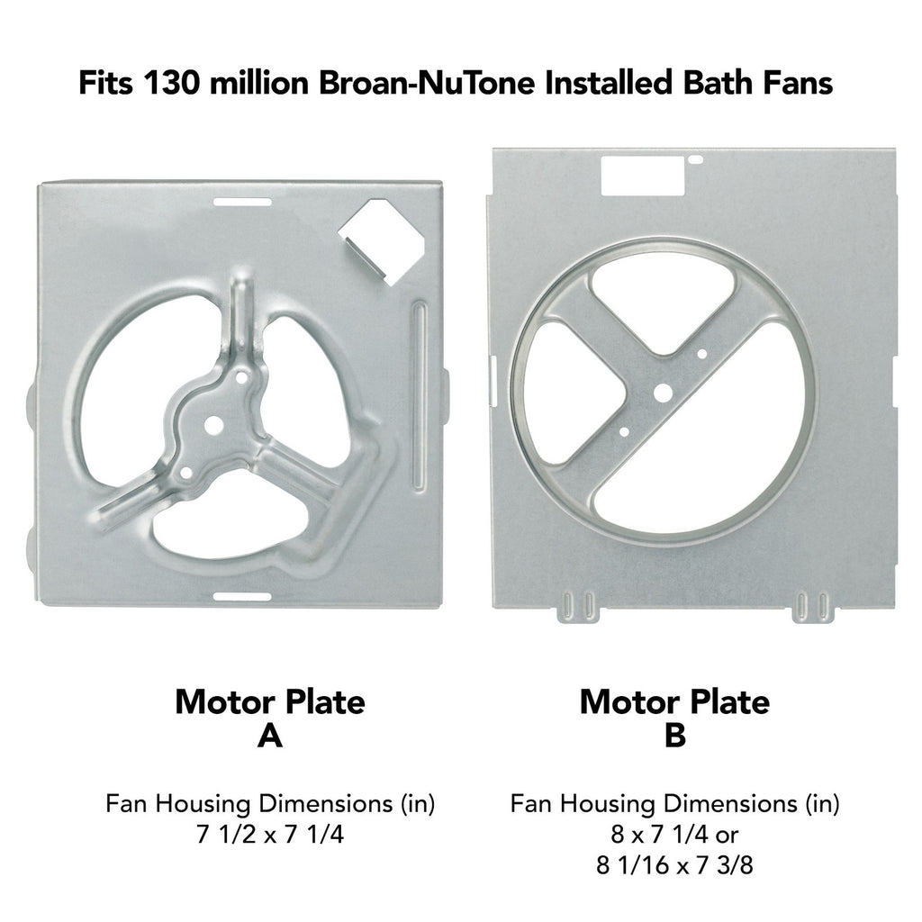 RE70BN Broan Nutone Nautilus 70 CFM Bathroom Bath Fan Motor Kit