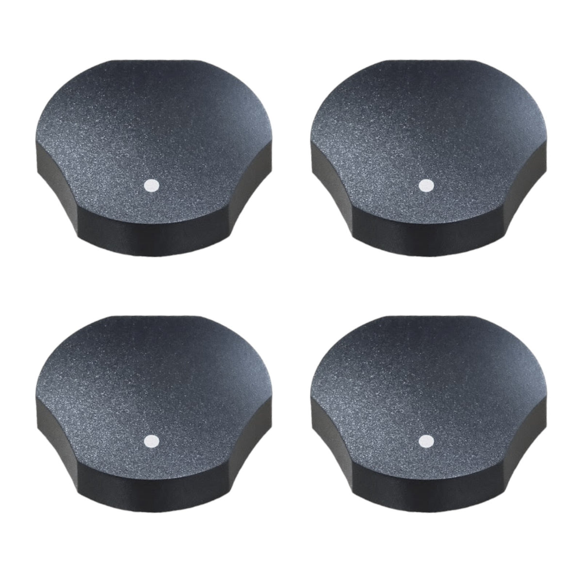 4 PACK of 74009592 Range Stove Burner Knob for Whirlpool Jenn Air WP74009592