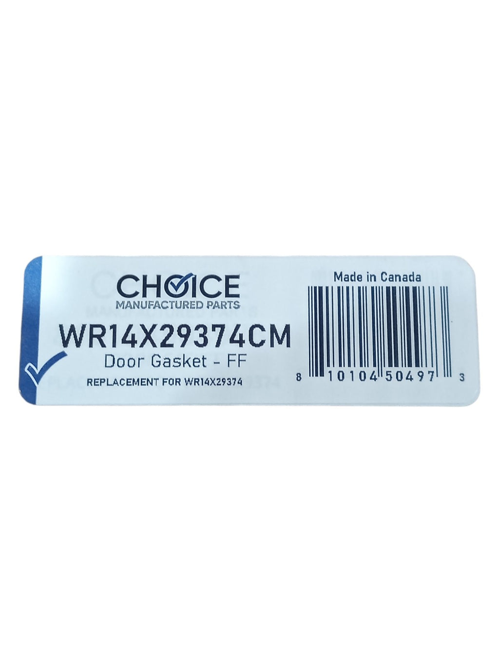 Choice Manufactured Part WR14X29374 Refrigerator Door Gasket Seal for GE