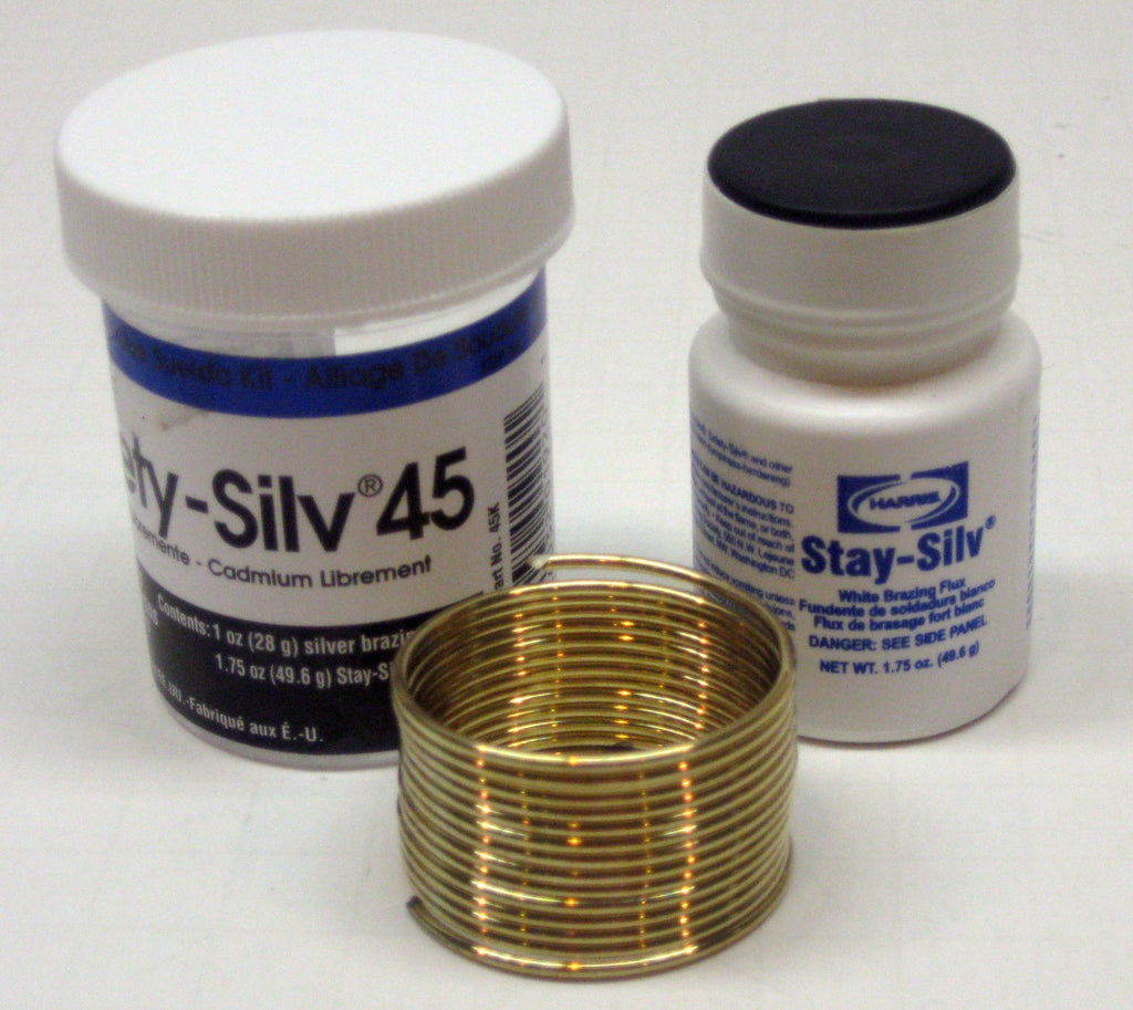 Harris 45K Safety-Silv 45 Brazing Alloy 45% Silver 1 Troy Ounce w/ Flux