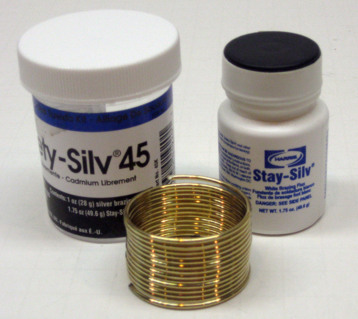 Harris 45K Safety-Silv 45 Brazing Alloy 45% Silver 1 Troy Ounce w/ Flux