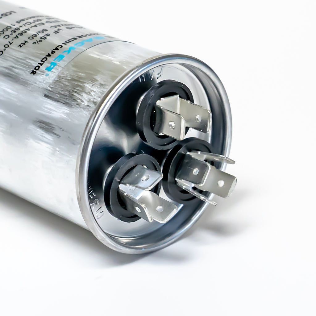 Supco Capacitor Round Dual Run 25 + 5 uf mfd 370/440 Volts for HVAC Motors