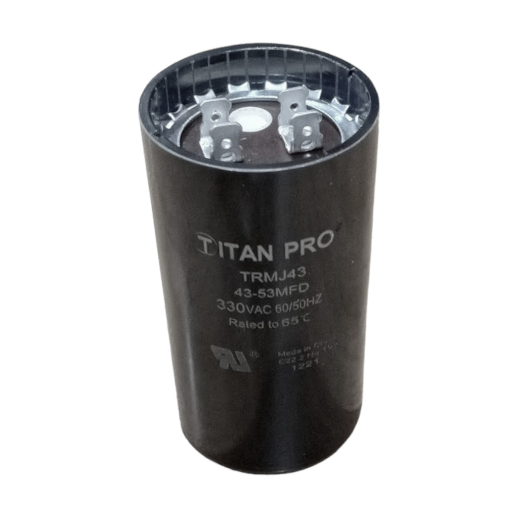 Titan Pro TRMJ43 Motor Start Capacitor 43-53 MFD UF / 330 VAC