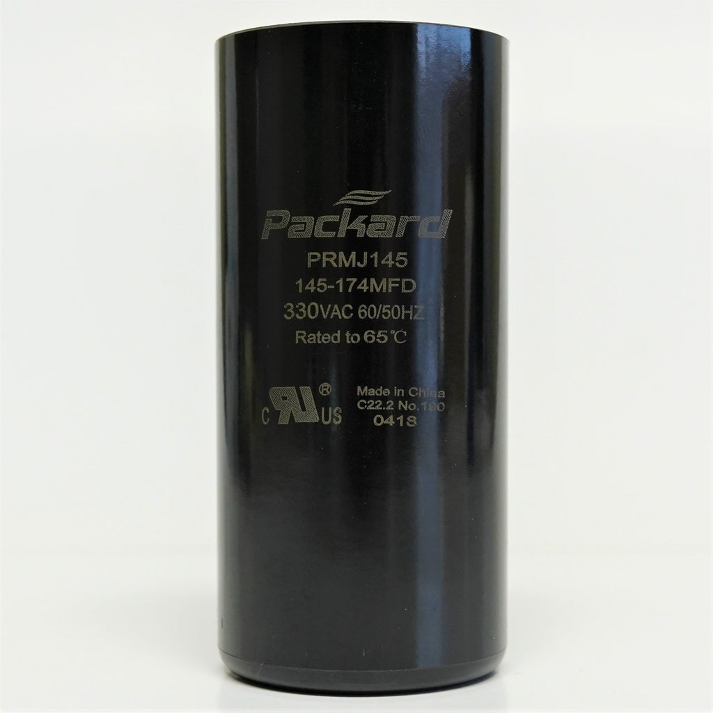 Packard PRMJ145 Motor Start Capacitor 145-174 MFD UF / 330 VAC