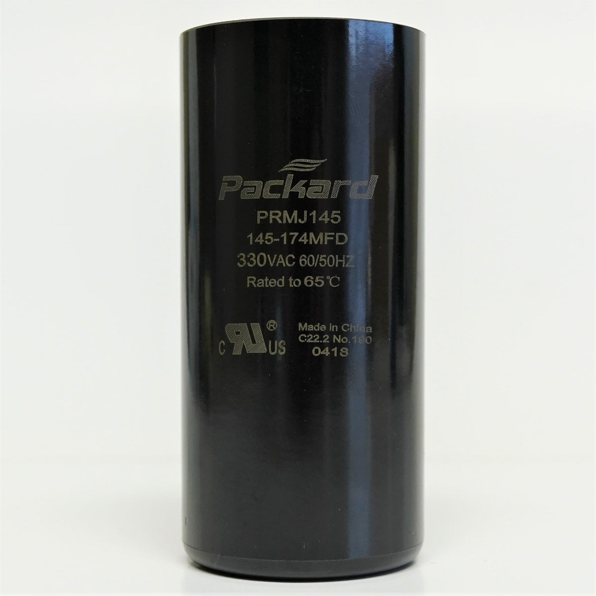 Packard PRMJ145 Motor Start Capacitor 145-174 MFD UF / 330 VAC