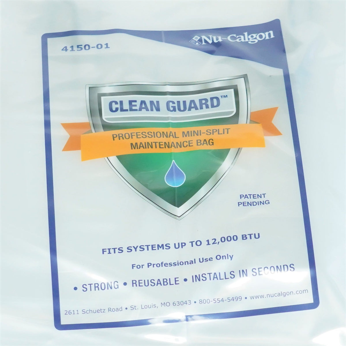 NuCalgon 4150-01 Clean Guard Professional Mini-Split AC Maintenance Cleaning Bag
