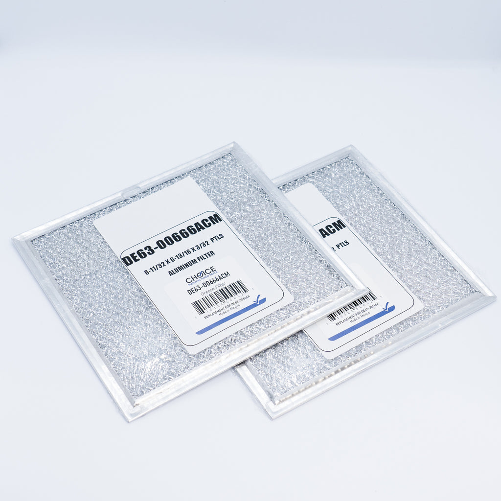 2 Pack of DE63-00666A for Samsung Range Vent Hood Microwave Aluminum Grease