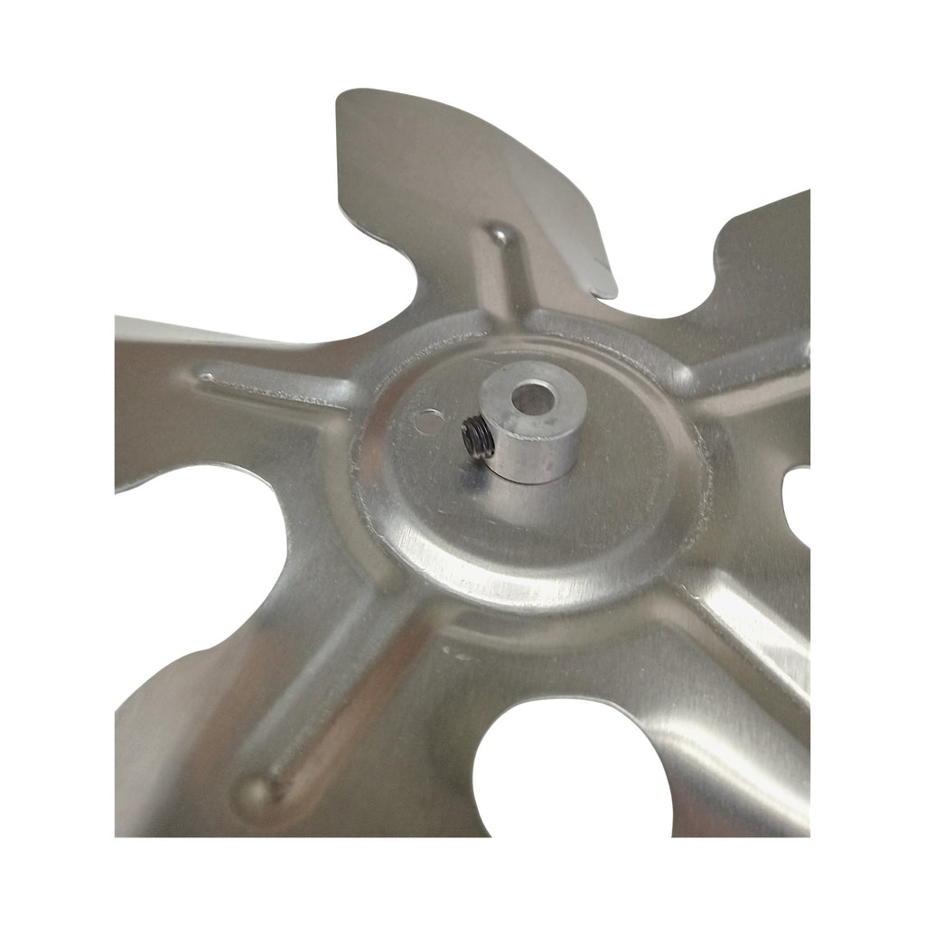 A65925 Metal Fan Blade 9" Diameter 5 Blades 1/4" Bore Hub CW 26 Degree Prop