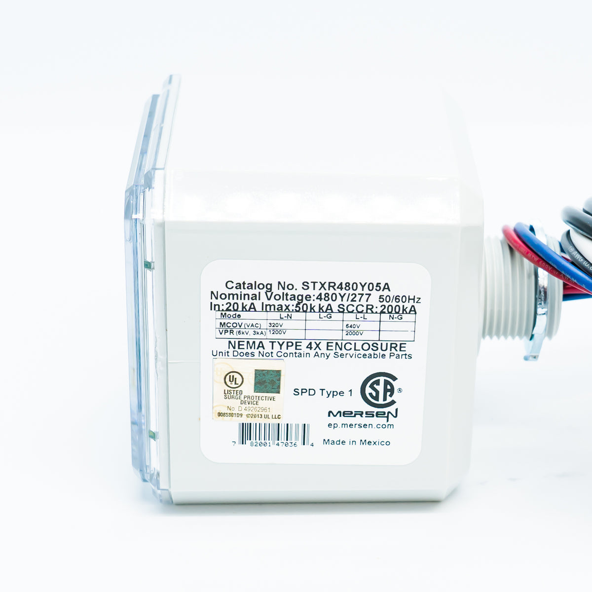 Mersen STXR480Y05A Surge Protector Trap Protective Device for 480/277 Volt 3