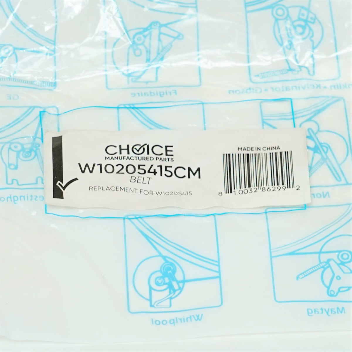 Choice Parts W10205415 for Whirlpool Dryer Drum Drive Belt