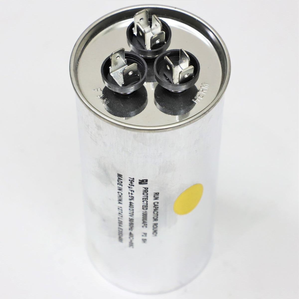 Supco CD75+5X440R HVAC Motor Round Dual Run Capacitor 75 + 5 MFD 440 Volts