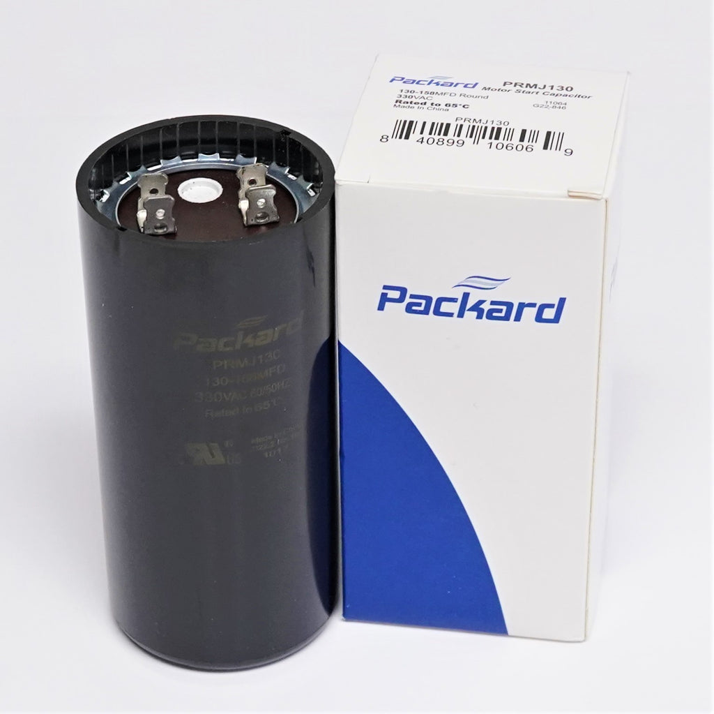 Packard PRMJ130 Motor Start Capacitor 130-158 MFD UF / 330 VAC