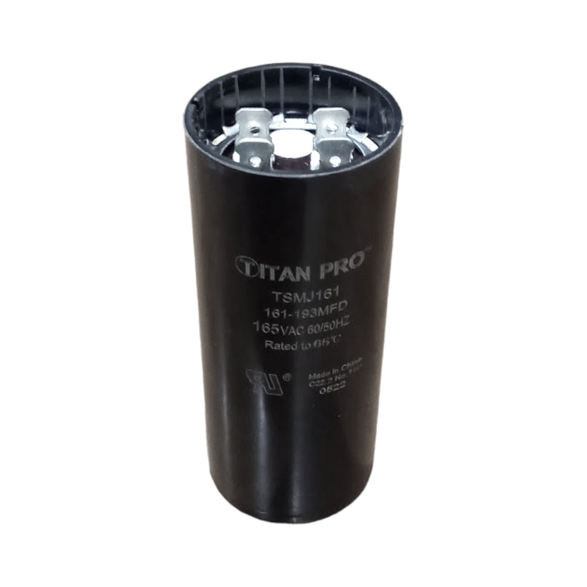 Titan Pro TSMJ161 Motor Start Capacitor 161-193 MFD UF / 165 VAC