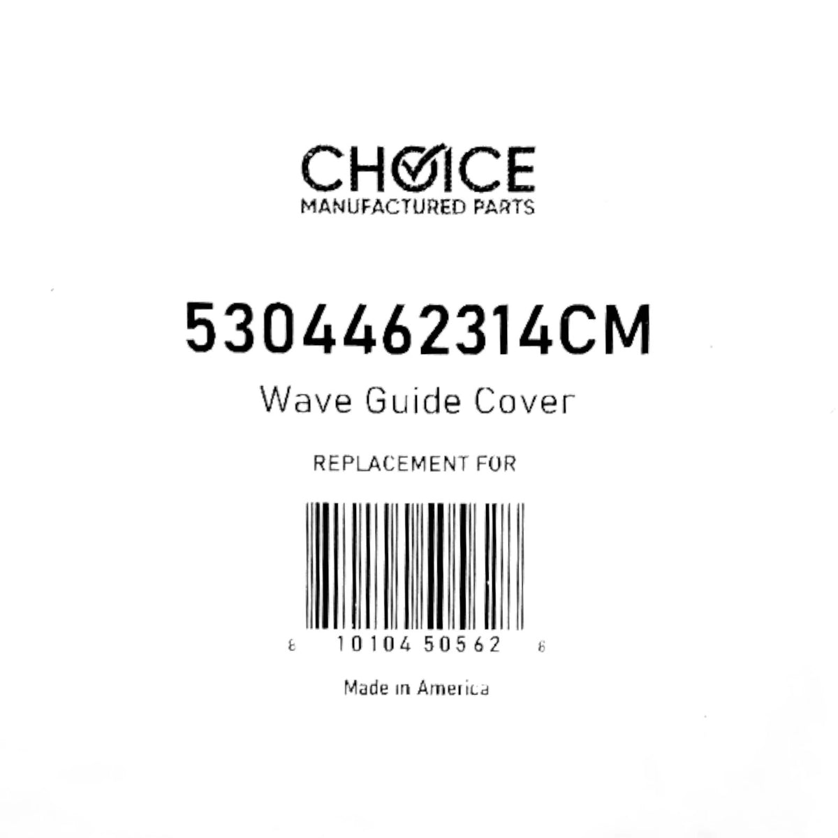 CMP 5304462314 Microwave Oven Wave Guide Cover 4.33" x 3.5" for Electrolux