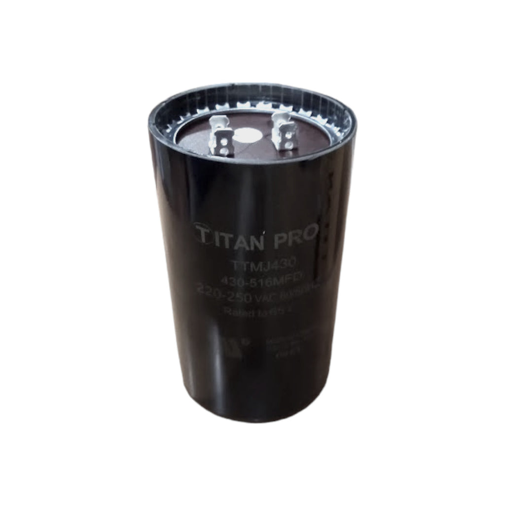 Titan Pro TTMJ430 Motor Start Capacitor 430-516 MFD UF / 220-250 VAC