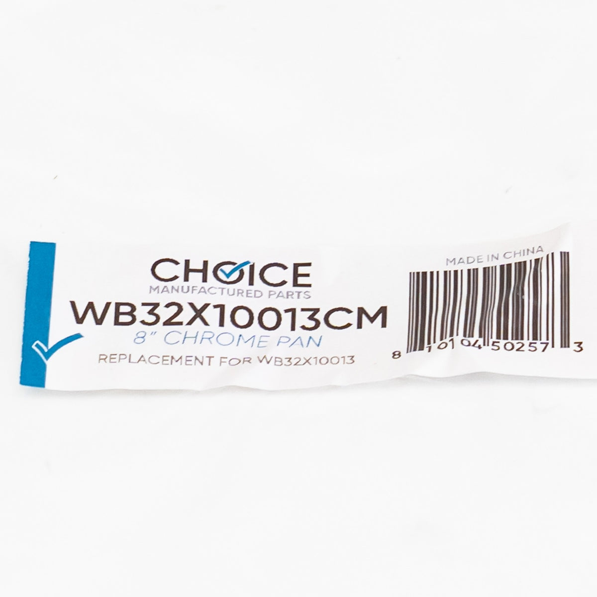 Choice Part WB32X10013 8" Chrome Stove Drip Pan for GE Range