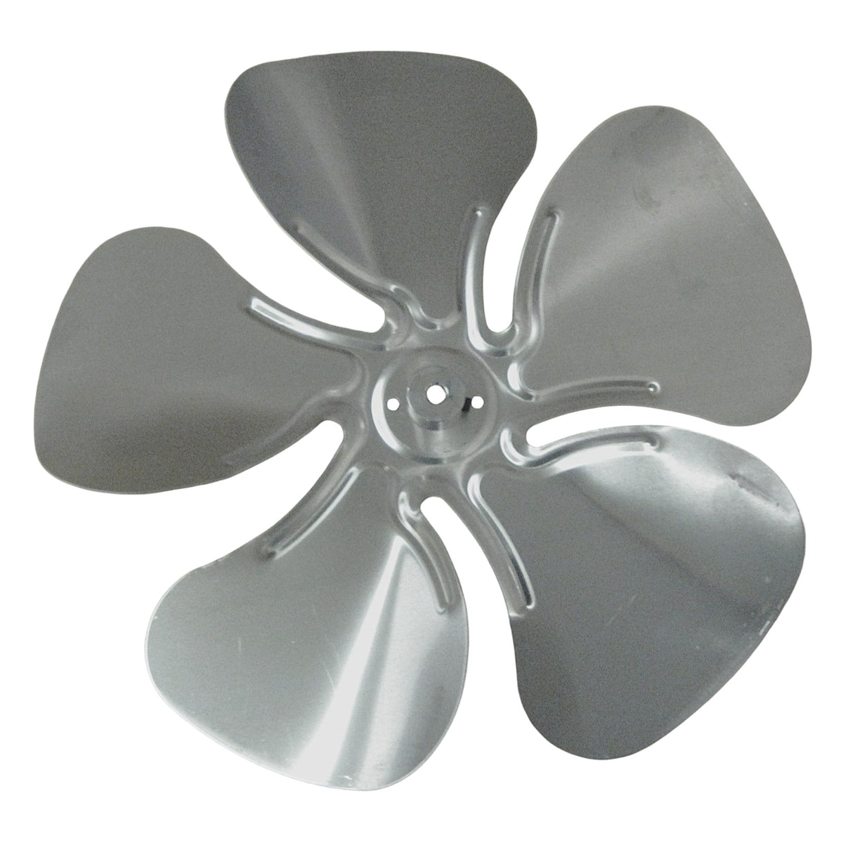 A65123 Metal Fan Blade 12" Diameter 5 Blades 5/16" Bore Hub CW 23 Degree Prop