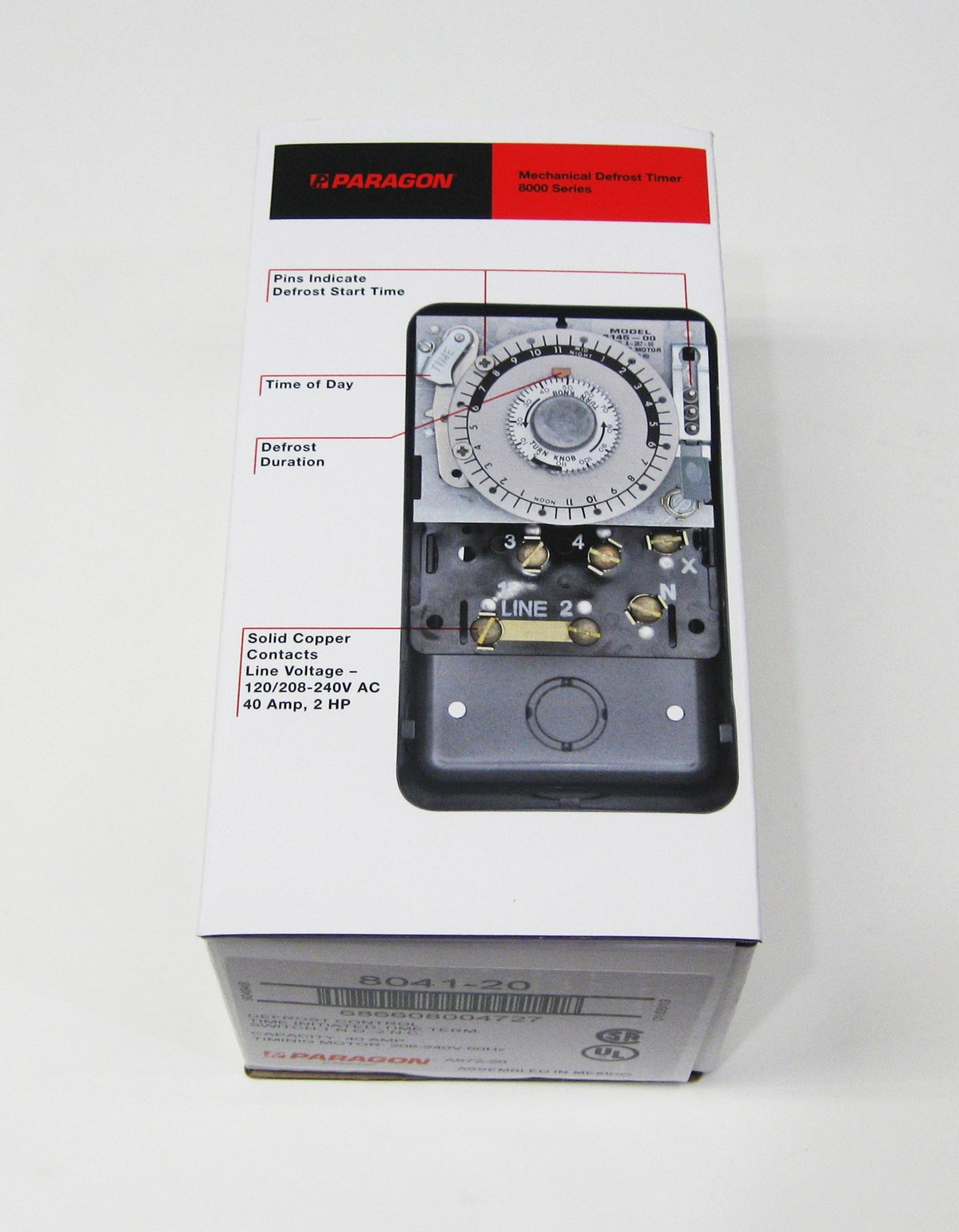 Paragon 8041-20 Defrost Control Commercial Refrigeration Timer