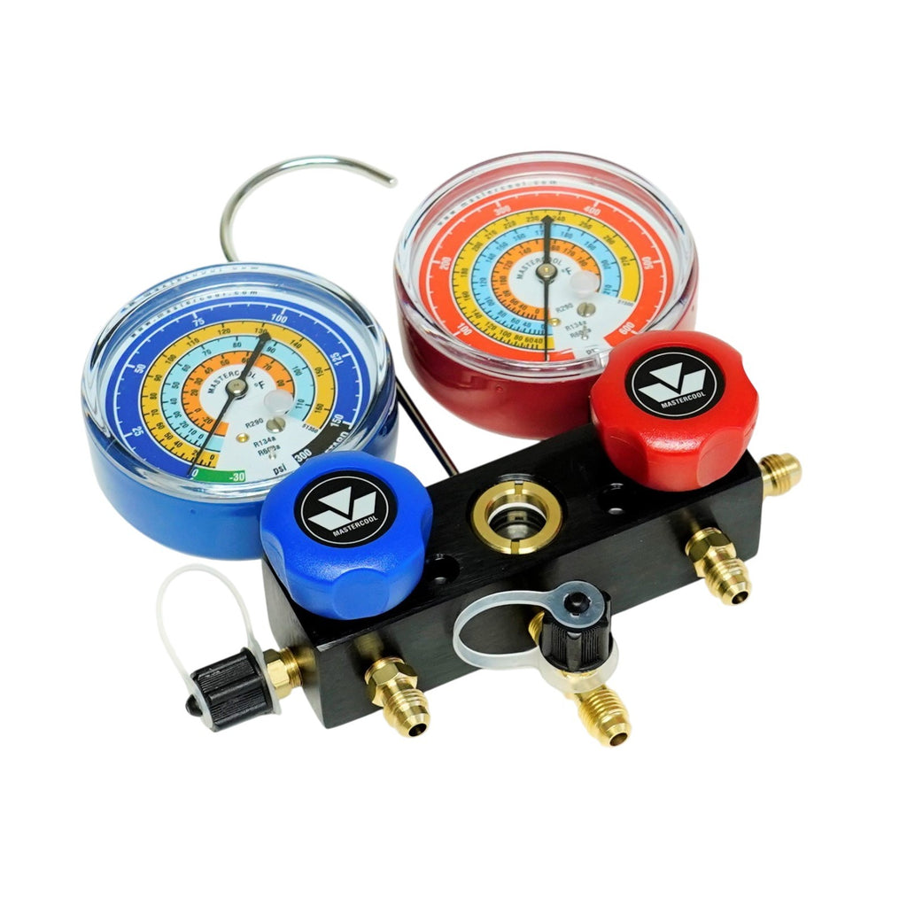 Aluminum Charging Manifold with 18" Hoses R600a R290 R134a HVAC Refrigeration