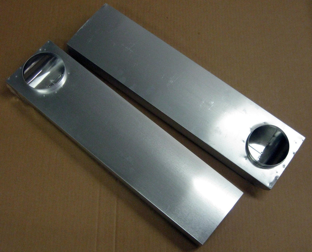 UD48 4" Dryer Vent Space Saver Aluminum Venting Duct 90 Inlet / 90 Outlet