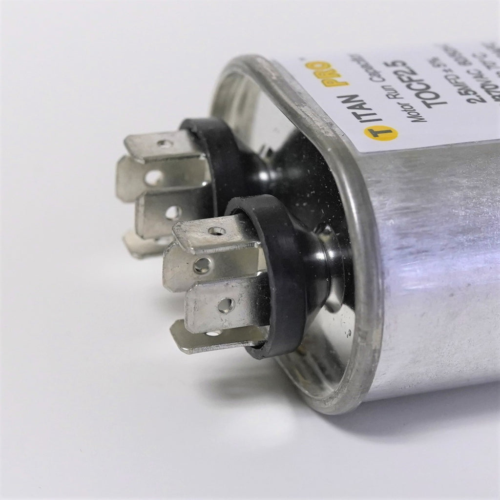 TitanPro TOCF2.5 HVAC Motor Run Oval Capacitor 2.5 MFD/UF 440/370 Volts