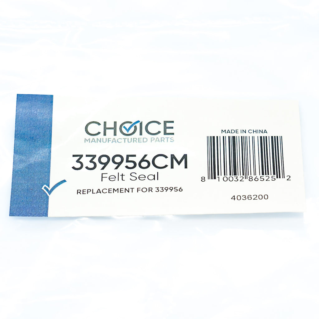 Choice Parts 339956 Felt Seal for Whirlpool Dryer Lint Screen Housing